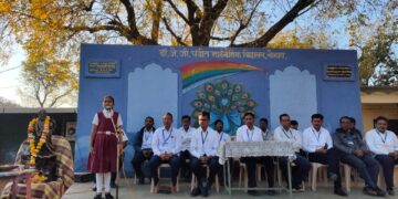 डॉ पंडीत विद्यालयात शिवजयंती उत्सव साजरा