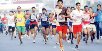 लोहारा येथे मॅरेथॉन स्पर्धेचे आयोजन