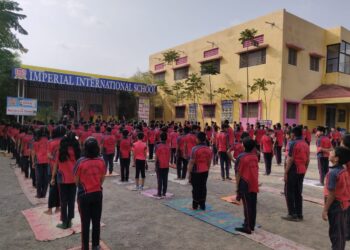 इम्पिरियल इंटरनॅशनल स्कूल येथे “आंतरराष्ट्रीय योगा”दिवस उत्साहात संपन्न