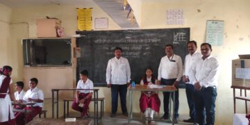 माझी शाळा,सुंदर शाळा या उपक्रमांतर्गत लोहारा विद्यालयात निवडणूक प्रात्यक्षिक कार्यक्रम संपन्न