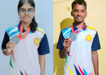 कनिष्ठ (ज्युनियर) राज्यस्तरीय तायक्वांडो स्पर्धेत जैन स्पोर्टस् अकॅडमीच्या निकीता पवार व रावेर च्या लोकेश महाजन यांना रौप्यपदक