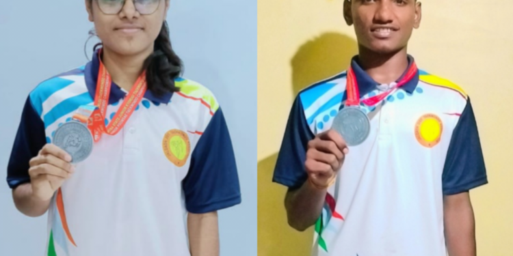 कनिष्ठ (ज्युनियर) राज्यस्तरीय तायक्वांडो स्पर्धेत जैन स्पोर्टस् अकॅडमीच्या निकीता पवार व रावेर च्या लोकेश महाजन यांना रौप्यपदक