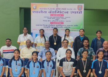 जळगाव म. न. पा. आंतरशालेय बॅडमिंटन स्पर्धा २०२४ उत्साहात संपन्न