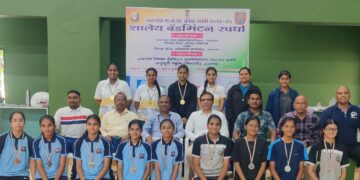 जळगाव म. न. पा. आंतरशालेय बॅडमिंटन स्पर्धा २०२४ उत्साहात संपन्न