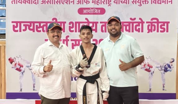 राज्यस्तरीय शालेय तायक्वांडो स्पर्धेत सरदार जी जी हायस्कूल रावेर चा दानिश तडवी प्रथम राष्ट्रीय स्पर्धेसाठी निवड;मुलांमध्ये १ सुवर्ण, ५ रौप्य, ५ कांस्यपदक