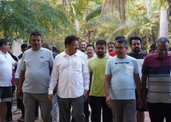 महायुतीचे उमेदवार आ. राजूमामा भोळे यांचे लांडोरखोरी उद्यानात नागरिकांकडून स्वागत