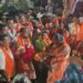 गुलाबराव पाटील यांना विदगाव- फुपणी – गाढोदा परिसरातील शेकडो लाडक्या बहिणींनी केले औक्षण