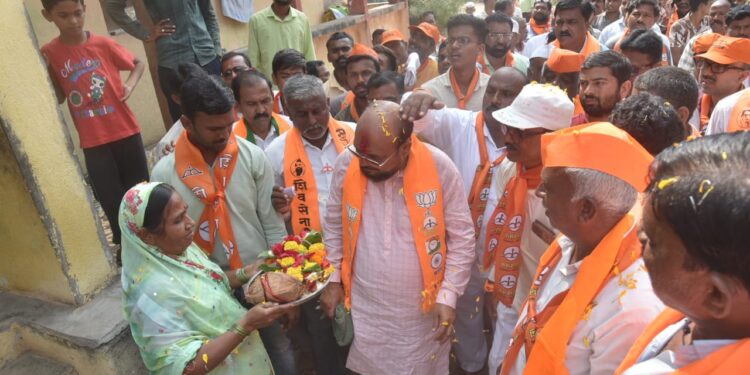 साळवा पं. स. गणात धनुष्यबाणाला पसंती : लाडक्या बहिणींचा एकच आवाज, गुलाबभाऊ !