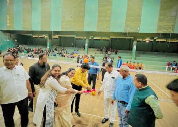 राज्यस्तरीय शालेय सेपक टकरा क्रीडा स्पर्धेला श्री. छत्रपती शिवाजी महाराज जिल्हा क्रीडा संकुल येथे सुरुवात