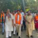 आ. राजूमामा भोळे यांचे गणपती नगर, रामेश्वर कॉलनी भागात ठिकठिकाणी जल्लोषात स्वागत