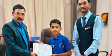 ओरिऑन स्टेट बोर्ड स्कूलचा तनिष्क कळेल याची राज्यस्तरीय चित्रकला स्पर्धेत चमकदार कामगिरी