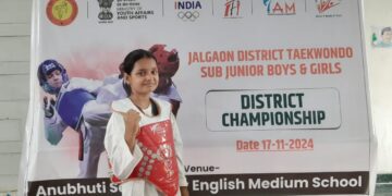 अनुभूती निवासी स्कूलची चारवी शर्मा ची सब ज्युनिअर राज्य स्पर्धेसाठी निवड एकुण एक सुवर्ण दोन रौप्य व दोन कांस्यपदक