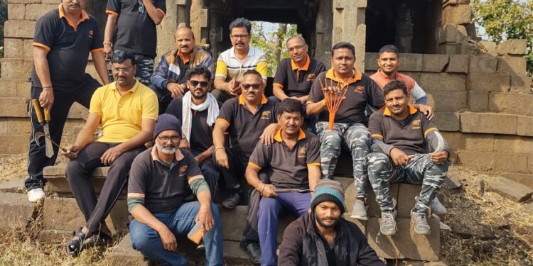 पुरातन सीतान्हाणी पानपोई वास्तूची साफसफाई;जागतिक वारसा सप्ताह निमित्त सह्याद्री प्रतिष्ठानचा उपक्रम