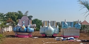 श्री स्वामीनारायण मंदिर जळगाव मूर्ती प्रतिष्ठा महोत्सा अंतर्गत भव्य व आकर्षक मिरवणुकीचे आयोजन