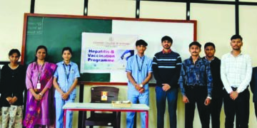 गोदावरी नर्सिंग महाविद्यालयात हेपेटायटिस बी लसीकरण  उपक्रम