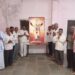 संत गाडगेबाबा यांच्या जयंती निमित्त समाज बांधवांनकडून प्रतिमेचे पुजन