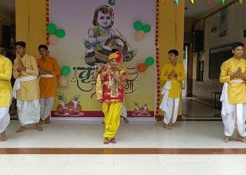 ओरियन इंग्लिश मिडियम स्टेट बोर्ड स्कूल जळगांव या शाळेत भगवान श्रीकृष्ण जन्माष्टमी उत्साहात साजरी
