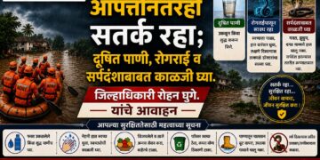 *आपत्तीनंतरही सतर्क राहा; दूषित पाणी, रोगराई व सर्पदंशाबाबत काळजी घ्या- जिल्हाधिकारी रोहन घुगे यांचे आवाहन*