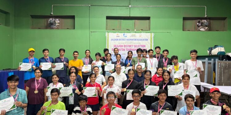 जळगाव जिल्हा २ री निवड चाचणी बॅडमिंटन स्पर्धा २०२६ उत्साहात संपन्न झाले.