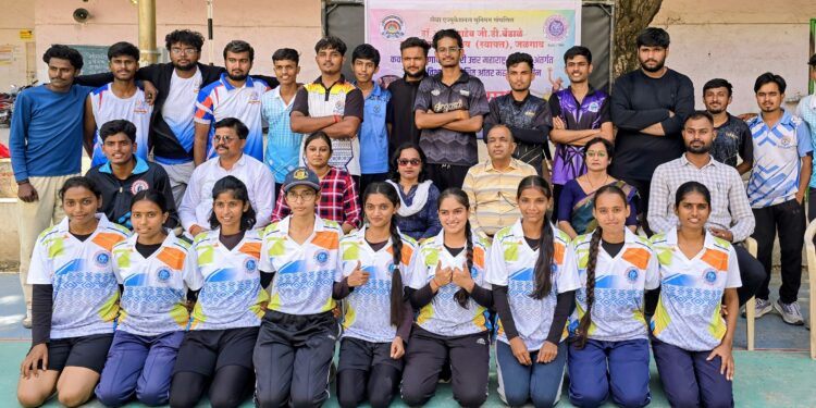 नेटबॉल स्पर्धेत बेंडाळे महिला महाविद्यालयाच्या मुलींची बाजी; मुलांमध्ये शासकीय अभियांत्रिकी महाविद्यालय विजयी